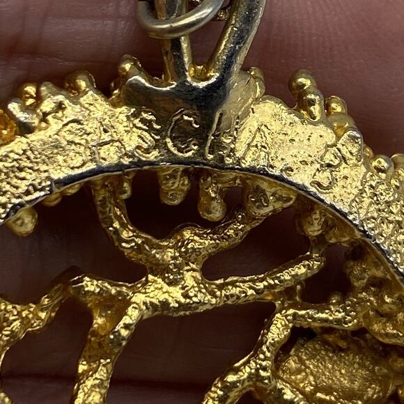 Sascha BRASTOFF Vintage Tree of Life Pendant Necklace Signed Modernist 24" Long - Picture 5 of 8